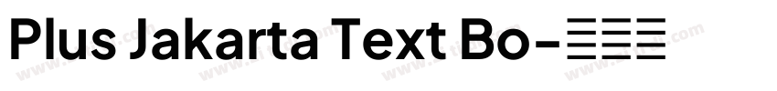 Plus Jakarta Text Bo字体转换